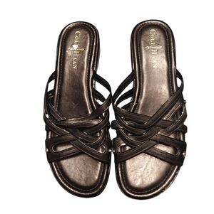 Cole Haan Women's Black Strappy Sandals Size 6.5B